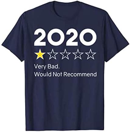 ıCJJL kadın T-Shirt Yeni Mektup Baskılı Bluzlar Kısa Kollu O-Boyun Komik Üstleri Mavi-a