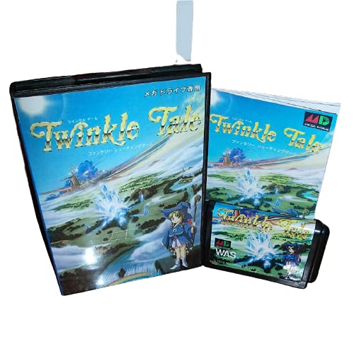 Aditi Twinkle Masalı Japonya Kapak ile Kutu ve Manuel MD Genesis MegaDrive Video Oyun Konsolu 16 bitlik MD Kartı (ABD,