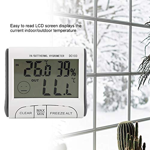 FTVOGUE Buzdolabı Termometre Dijital Dondurucu Sıcaklık lcd ekran Sıcaklık Sensörü ve Sesli Alarm, mutfak gereçleri