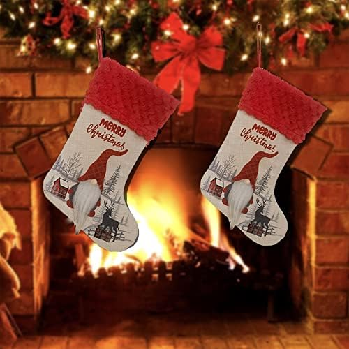 Gnome Noel Çorap Hediye Çantası Noel Düğün Doğum Günü için Festival Atmosferi Süslemeleri ekleyin