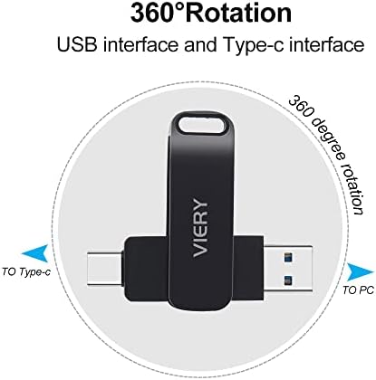 C Tipi USB Flash Sürücü 64GB USB 3.0 Flash Sürücü-2'si 1 arada USB C Bellek Çubuğu 64gb Telefon Android Cihazlar,
