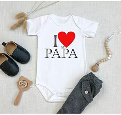 TripleBDesigns babamı Seviyorum Sevimli Büyükbaba Bebek Bodysuit Yenidoğan Bebek Bebek Duş Onesie Hediye