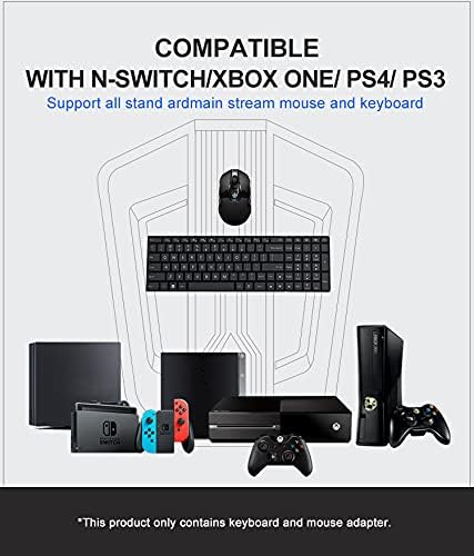 Anahtar/Xbox One/ PS4/ PS3/Xbox 360 için GDreamer HS-SW315 Klavye ve Fare Adaptörü