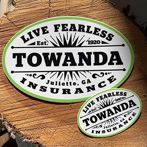 Towanda Live Fearless-Premium Çıkartmalar, Mıknatıslar-Araba Etiketinde 6-3'lü Paket = 30 Tasarruf Edin%