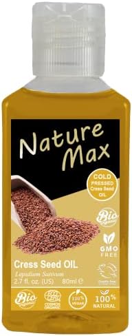 Doğa Max Tere Tere Yağı Uçucu Yağlar Organik Doğal Seyreltilmemiş Saf Saç ve Cilt Bakımı için Soğuk Preslenmiş Premium