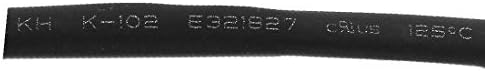 X-DREE 6mm Dia 2:1 ısı Shrink boru tüp Sleeving tel kablo siyah 12 M uzunluğu(6mm Dia 2: 1 guaina termorestringente