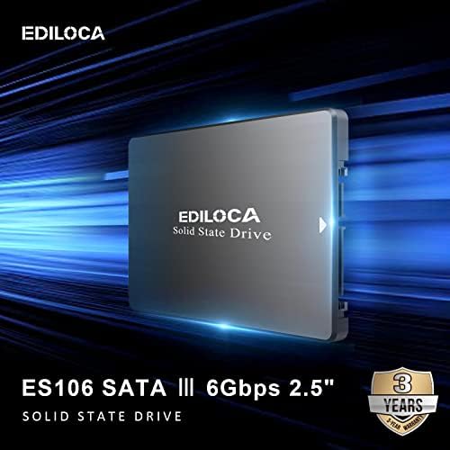 Ediloca 128 GB SSD 2.5 İnç SATA III 6 gb/s 3D NAND Dahili SSD, Okuma / Yazma Hızı 500/400 MB / s'ye kadar, pc bilgisayar