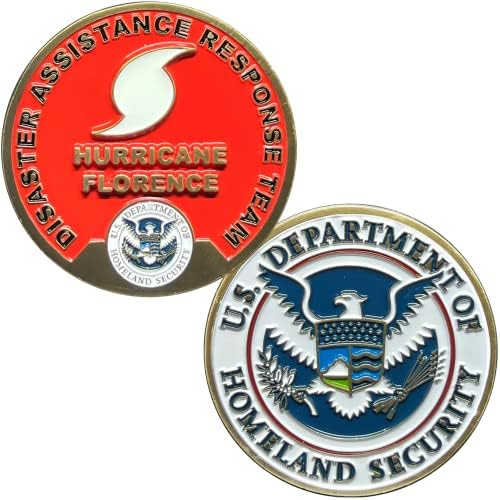 EL12-012 Floransa Kasırgası Dart Afet Yardımı Müdahale Ekibi CBP FEMA Mücadelesi Coin IC'LER