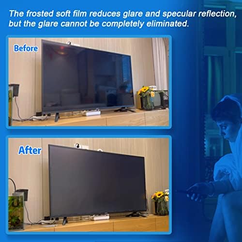 TYRHMY Parlama Önleyici Film için LCD / LED TV Parlama Önleyici / mavi ışık / Çizik,VİZİO için 50 İnç TV Ekran Koruyucu,