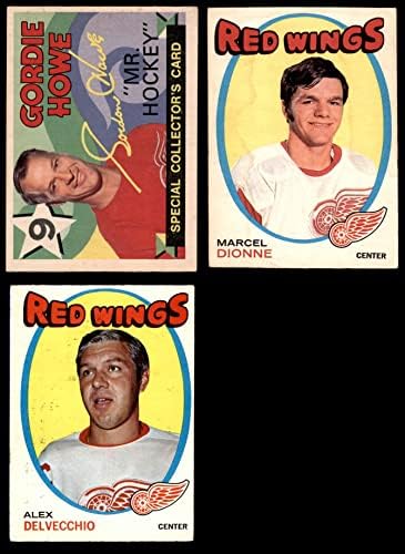 1971-72 O-Pee-Chee Detroit Red Wings Takım Seti Detroit Red Wings (Set) VG/EX + Kırmızı Kanatlar