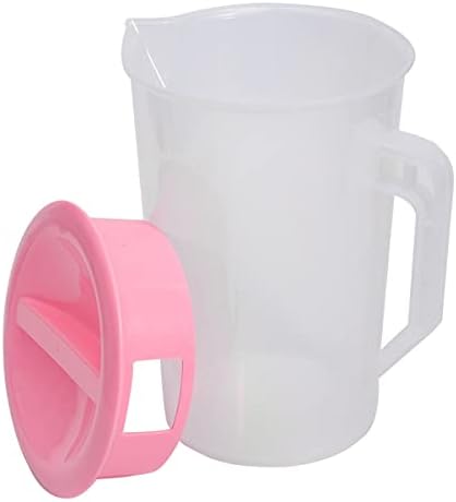 Luxshıny Cam Su Şişeleri Su Sürahisi Plastik Sürahi Kapaklı Su Sürahisi Soğuk Su Sürahisi Sıcak Soğuk Su Buzlu Çay
