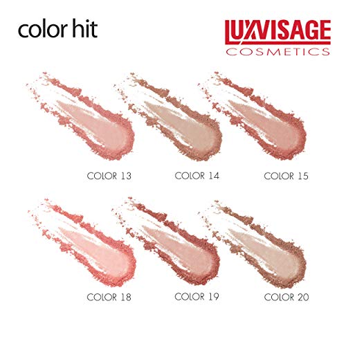 Luxvisage Uzun Ömürlü 6 Renk Allık Tüm Cilt Tipleri için Yüzü Şekillendirmek ve Yanakları Vurgulamak için Color Hit