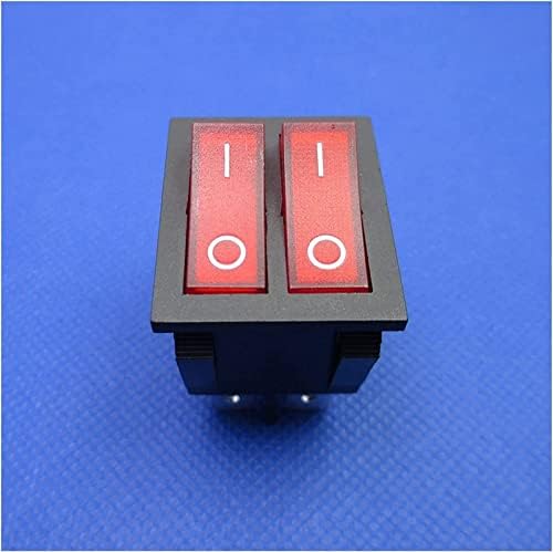 Berrysun Rocker Anahtarı 2 adet Düğme Rocker Anahtarı Çift Elektrik Anahtarı İsıtıcı yağ ısıtıcı 6 pins İşık ile On-Off
