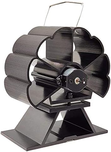 LIXFDJ şömine radyatör enerji tasarrufu siyah şömine 3 bıçak ısı Powered soba Fan günlük ahşap brülör çevre dostu
