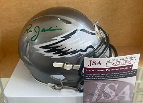 Ron Jaworski Philadelphia Eagles İmzalı İmzalı Flaş Mini Kask Jsa Wa2228 - İmzalı NFL Mini Kasklar
