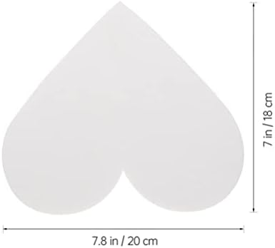 STOBOK 3 Adet Polistiren Kalp Kek Kukla Seti Köpük Kalp Kek Modelleme Süs Beyaz DIY Kek Köpükler Zanaat Ekran Süslemeleri