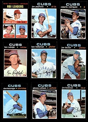 1971 Topps Chicago Cubs Takım Seti Chicago Cubs (Set) ESKİ / MT + Cubs