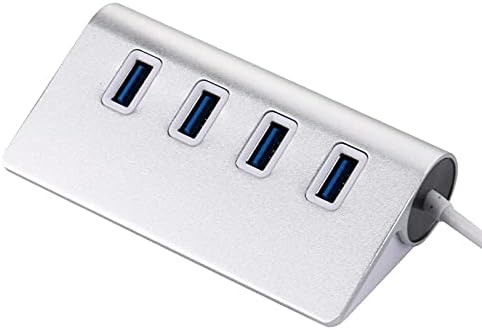 Yok Bir Sürükle Dört Splitter Taşınabilir USB Splitter ,USB 3.0 4 Portlu Çoklu Hub Splitter Alüminyum Adaptör