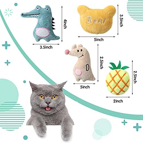 20 Adet Catnip Oyuncaklar Kapalı Kedi Peluş Kedi Çiğnemek Oyuncaklar Sevimli Yavru Kedi Catnip Oyuncaklar Kedi Yastık