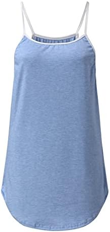 Bayan Sonbahar Yaz Kolsuz Kayma Spagetti Kayışı Bluz Elbise Crewneck Grafik Bluz Tshirt Bayanlar için 29 29