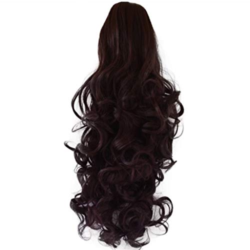RemeHı Dalgalı Kıvırcık Remy saç tokası Pençe At Kuyruğu Saç Uzatma bir Çene Pençe saç tokası Kadınlar için 150g 26
