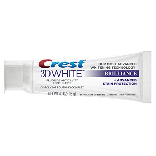 Crest 3D Beyaz Parlaklık Gelişmiş Beyazlatma Teknolojisi + Gelişmiş Leke Koruma Diş Macunu, Canlı Nane, 4.1 oz