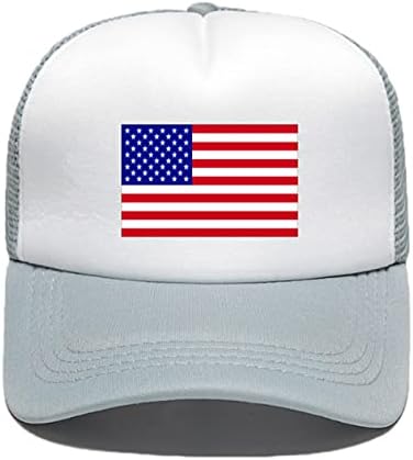 Unisex Amerikan Bayrağı beyzbol şapkası Şık ABD Bayrağı Patchwork Örgü güneş şapkası Erkekler Kadınlar için Kamyon