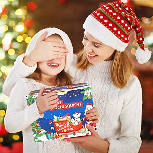 Noel Squishies 60 ADET Mochi Squishy Oyuncaklar Çocuklar için Noel Partisi İyilik Kawaii Mochi Squishies Noel Dekorasyon