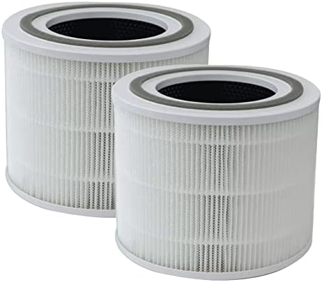 Nıspıra 3-in-1 Gerçek HEPA karbon yedek filtre ile Uyumlu Puro240 240 Hava Temizleyici, 2 Paket