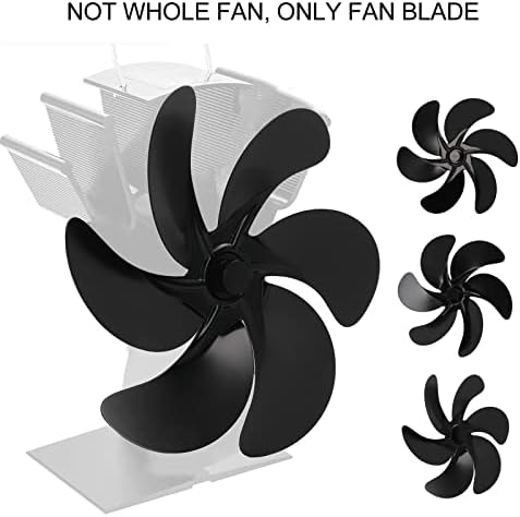 HURRİSE 6 Bıçak Baca Fanı, İsı Powered Fan Soba Fanı için Elektriksiz Odun Odun Şömine soba borusu, 17 Cm Çap