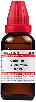 Dr Willmar Schwabe Hindistan Carboneum Sulphuratum Seyreltme 200 CH - Şişe 30 ml Seyreltme