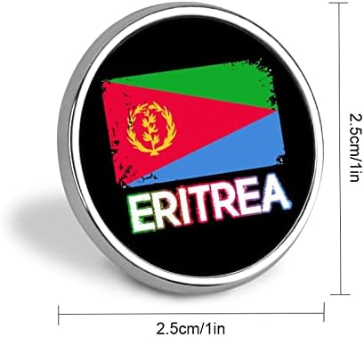 Eritre Bayrağı Yaka Pin Yuvarlak Broş Rozeti Takı Sanat Dekorasyon için Giyim Çanta Düğün Hediyesi