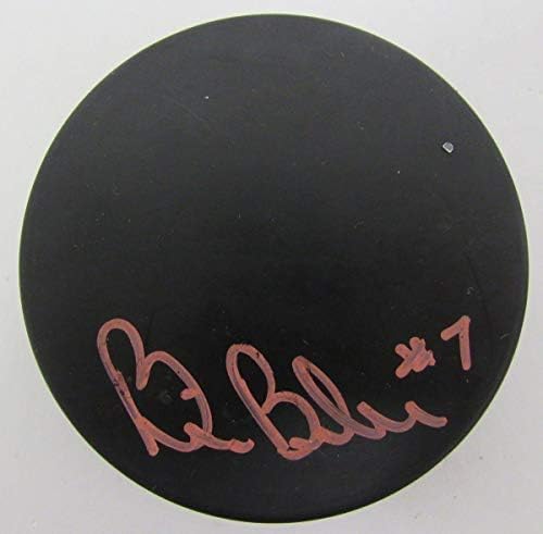 Bill Barber Flyers İmzalı / İmzalı Cooper Resmi Logo Diski JSA 139237-İmzalı NHL Diskleri