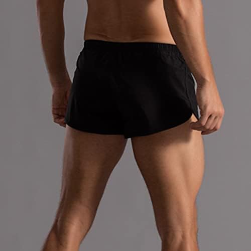 Bmısegm Erkek baksır şort Erkek Yaz Düz Renk Pantolon Elastik Bant Gevşek Hızlı Kuru Rahat Spor Erkek Egzersiz