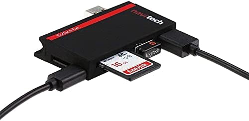 Navitech 2 in 1 Dizüstü / Tablet USB 3.0 / 2.0 HUB Adaptörü/mikro usb Girişi ile SD / Mikro USB kart okuyucu ile Uyumlu