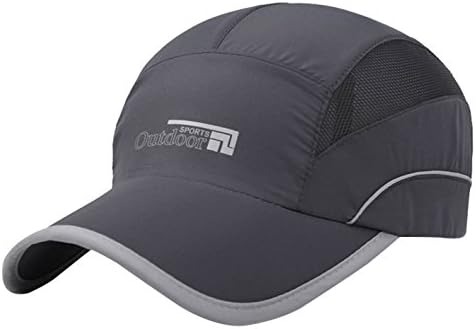 Unisex Yaz koşu kepi Hızlı Kuru Örgü Açık güneş şapkası Çizgili Hafif Nefes Spor Kap