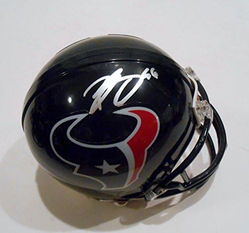 Brian Cushing, COA İmzalı NFL Mini Kasklı Houston Texans Mini Kaskını İmzaladı