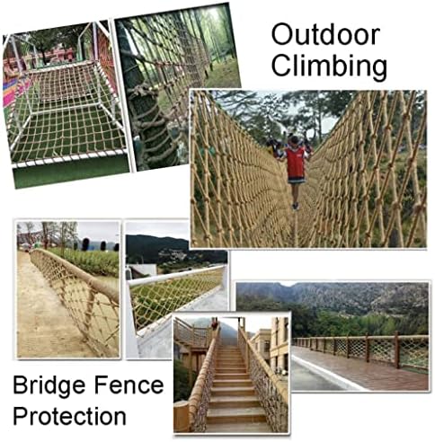 OUYOXI tırmanma ağı Çocuklar için Ağaç Evi Tırmanma Çocuk güvenlik ağı Merdiven balkon korkuluğu koruma ağı Ağır Kenevir