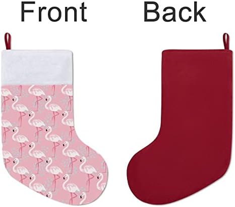 Pembe Flamingolar Noel Çorap Noel Çorap Kılıfı Ev Aile Noel Dekor